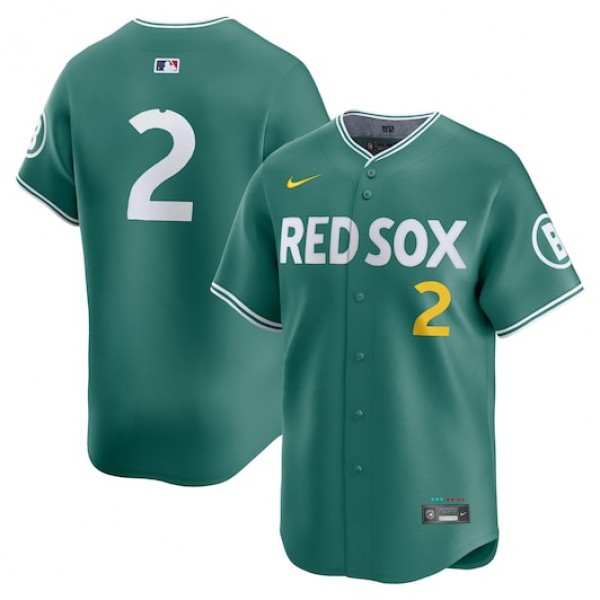 Boston Red Sox #2 Alex Bregman Green 2025 City Connect Limited Stitched Jersey