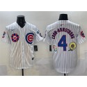 Chicago Cubs #4 Pete Crow-Armstrong White 2025 Tokyo Series Limited Stitched Jersey