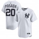 New York Yankees #20 Jorge Posada White Cool Base Stitched Jersey