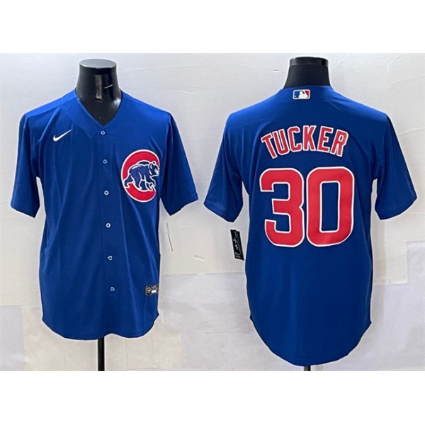 Chicago Cubs #30 Kyle Tucker Royal Cool Base Stitched Jersey