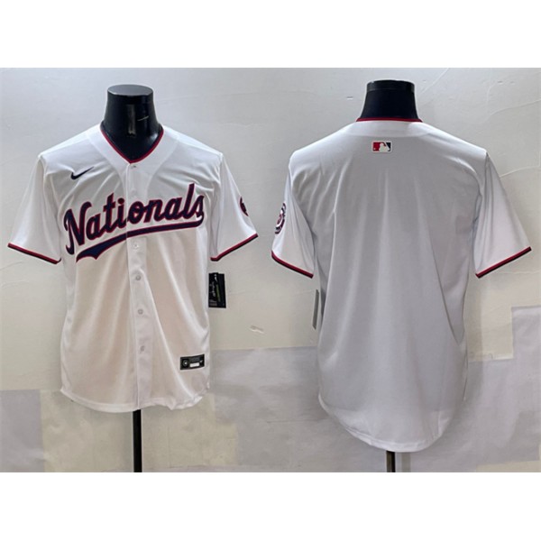 Washington Nationals Blank White Limited Stitched Jersey