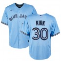 Toronto Blue Jays #30 Alejandro Kirk Light Blue Cool Base Stitched Jersey