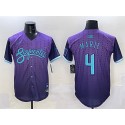 Arizona Diamondbacks #4 Ketel Marte Purple 2025 City Connect Limited Stitched Jersey