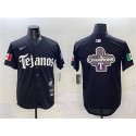 Texas Rangers Team Big Logo Black Mexico 2025 Vapor Premier Limited Stitched Jerseys