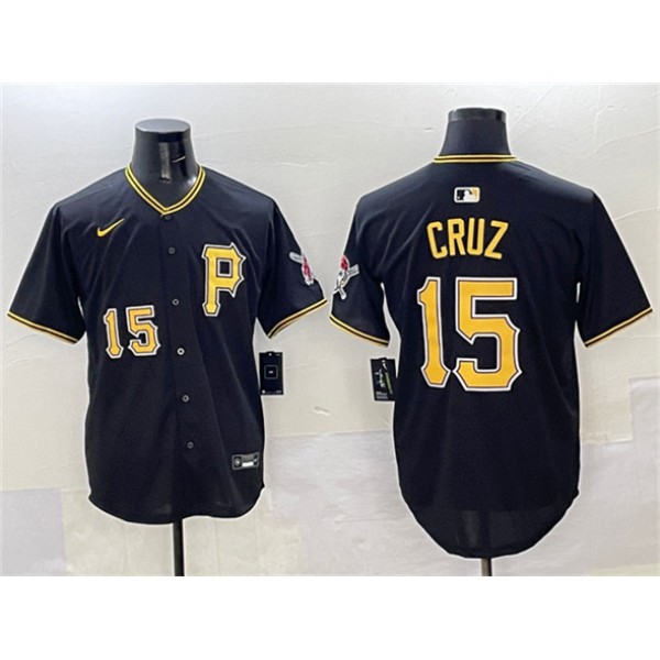 Pittsburgh Pirates #15 Oneil Cruz Black 2025 Limited Stitched Jersey