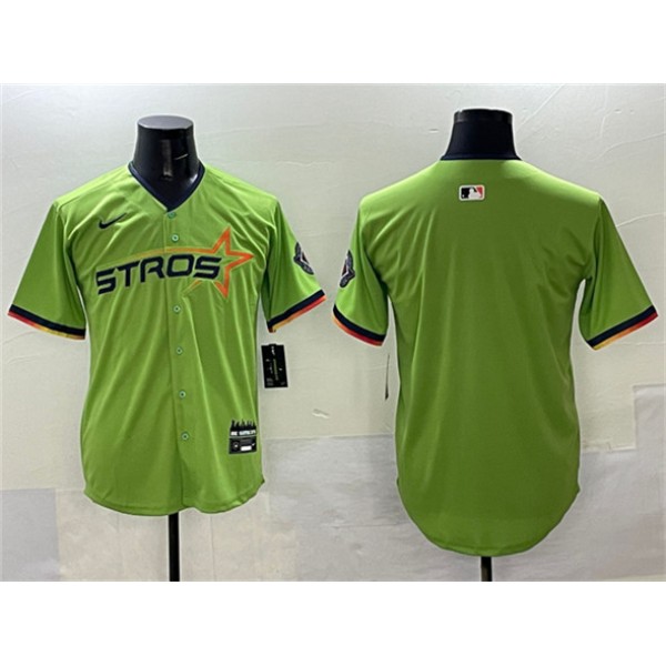 Houston Astros Blank Green 2025 City Connect Limited Stitched Jersey