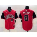 Chicago White Sox #8 Bo Jackson Red Black 2025 City Connect Limited Stitched Jersey