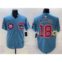 Chicago Cubs #18 Shōta Imanaga Blue 2025 Tokyo Series 2nd Alternate Limited Stitched Jersey