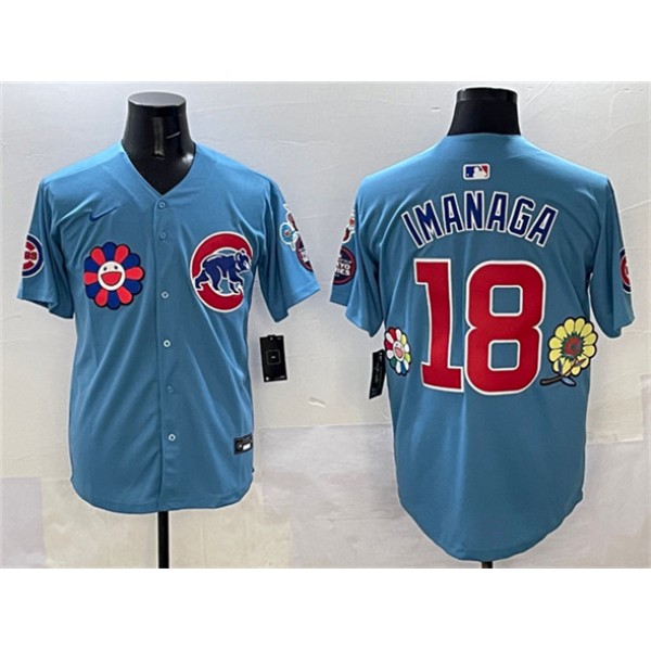 Chicago Cubs #18 Shōta Imanaga Blue 2025 Tokyo Series 2nd Alternate Limited Stitched Jersey