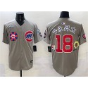 Chicago Cubs #18 今永昇太 Gray 2025 Tokyo Series Limited Stitched Jersey
