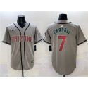 Arizona Diamondbacks #7 Corbin Carroll Gray Limited Stitched Jersey