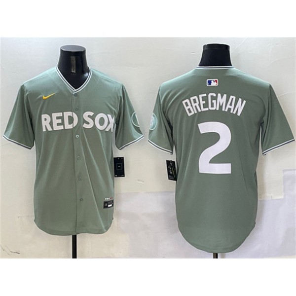 Boston Red Sox #2 Alex Bregman Green 2025 City Connect Limited Stitched Jersey