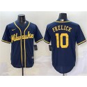 Milwaukee Brewers #10 Sal Frelick Navy Cool Base Stitched Jersey