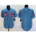 Chicago Cubs Blank Blue 2025 Tokyo Series 2nd Alternate Limited Stitched Jersey