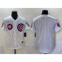 Chicago Cubs Blank White 2025 Tokyo Series Limited Stitched Jersey