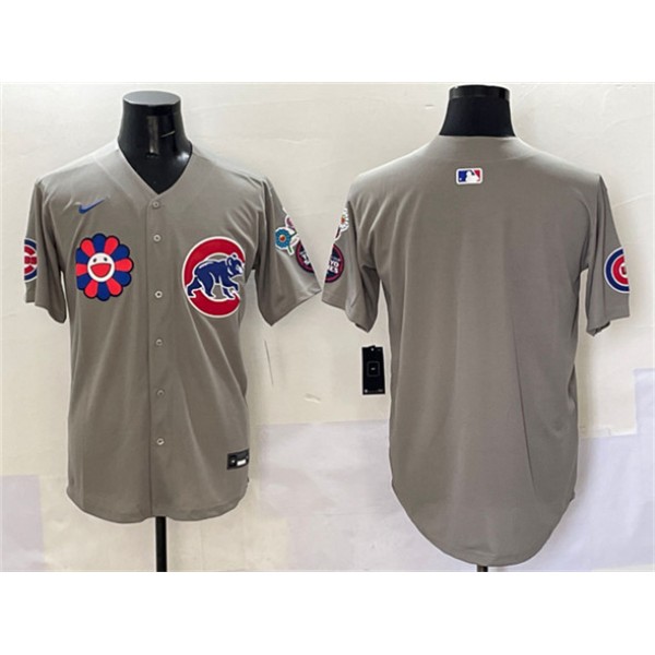 Chicago Cubs Blank Gray 2025 Tokyo Series Limited Stitched Jersey