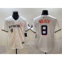 Houston Astros #8 Christian Walker White 2025 City Connect Limited Stitched Jersey