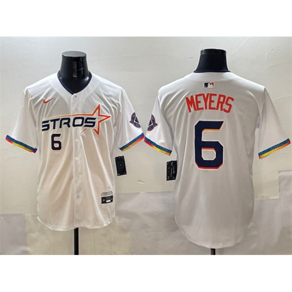 Houston Astros #6 Jake Meyers White 2025 City Connect Limited Stitched Jersey