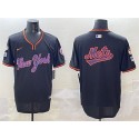 New York Mets Team Big Logo Black 2025 Spring Training Stitched Jersey