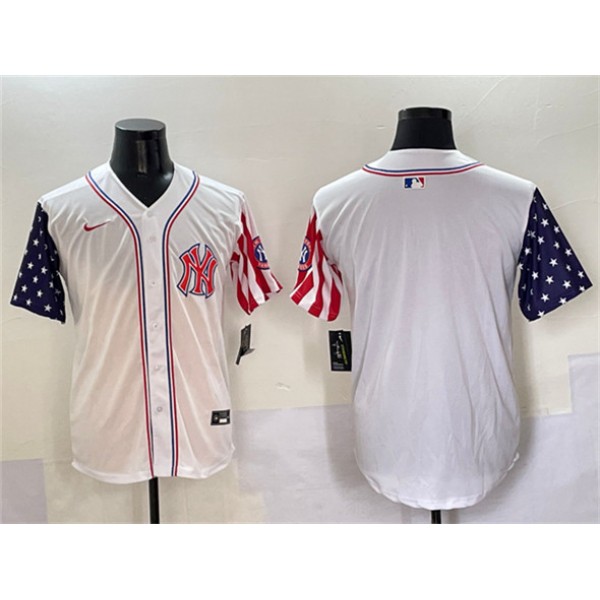 New York Yankees Blank White American Style Limited Stitched Jersey