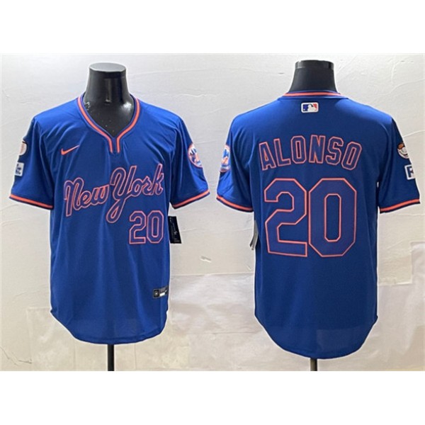 New York Mets #20 Pete Alonso Royal 2025 Spring Training Stitched Jersey