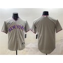 New York Mets Team Big Logo Gray 2025 Limited Stitched Jersey