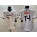 Houston Astros #14 Mauricio Dubón White 2025 City Connect Limited Stitched Jersey