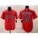 Houston Astros #15 Isaac Paredes Orange Cool Base Stitched Jersey