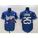 Los Angeles Dodgers #25 Tommy Edman Royal 2025 Tokyo Series Limited Stitched Jersey