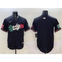 Los Angeles Dodgers Blank Black Mexico Flag Limited Stitched Jersey