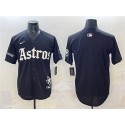 Houston Astros Blank Black Gothic 'Houston Born Barrio Raised' Limited Stitched Jersey