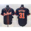 Detroit Tigers #31 Riley Greene Black With Patch Cool Base Stitched Jersey