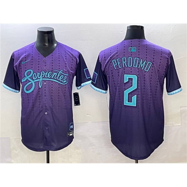 Arizona Diamondbacks #2 Geraldo Perdomo Purple 2025 City Connect Limited Stitched Jersey