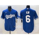 Los Angeles Dodgers #6 Hyeseong Kim Royal Cool Base Stitched Jersey