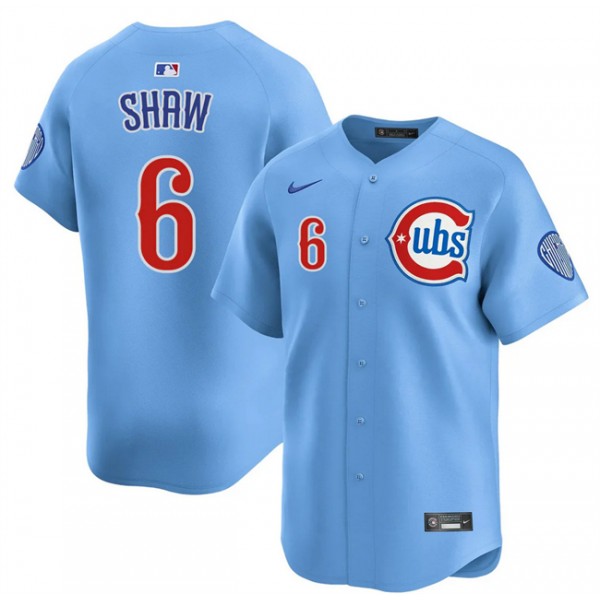 Chicago Cubs #6 Matt Shaw Blue 2024-25 2nd Alternate Limited Stitched Jersey