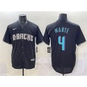 Arizona Diamondbacks #4 Ketel Marte Black Stitched Jersey