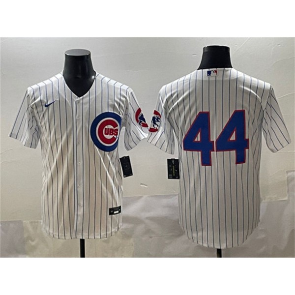 Chicago Cubs #44 Anthony Rizzo White Cool Base Stitched Jersey