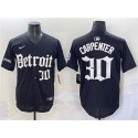 Detroit Tigers #30 Kerry Carpenter Black 'Motor Gothic Edition' Vapor Premier Limited Stitched Jersey