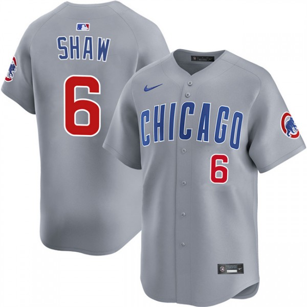 Chicago Cubs #6 Matt Shaw Gray Limited Stitched Jersey