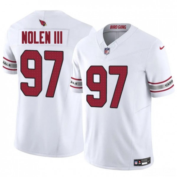 Arizona Cardinals #97 Walter Nolen III White 2025 Draft F.U.S.E. Vapor Untouchable Limited Stitched Jersey