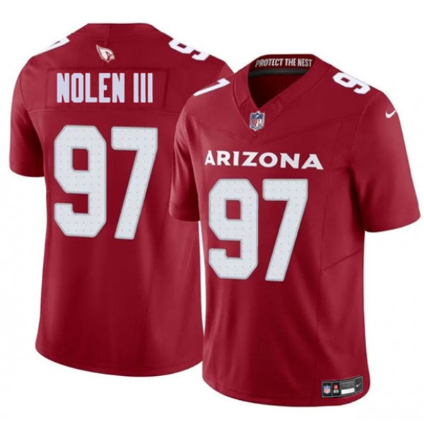 Arizona Cardinals #97 Walter Nolen III Red 2025 Draft F.U.S.E. Vapor Untouchable Limited Stitched Jersey