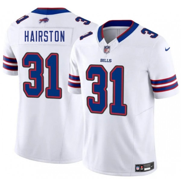 Buffalo Bills #31 Maxwell Hairston White 2025 Draft F.U.S.E. Vapor Untouchable Limited Stitched Jersey