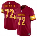 Washington Commanders #72 Josh Conerly Jr Burgundy 2025 Draft F.U.S.E. Vapor Limited Stitched Jersey
