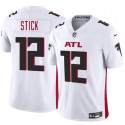 Atlanta Falcons #12 Easton Stick White 2025 F.U.S.E. Vapor Untouchable Limited Stitched Jersey