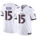 Baltimore Ravens #15 Cooper Rush White 2025 F.U.S.E. Vapor Limited Jersey