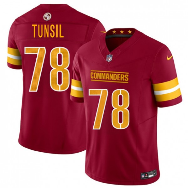 Washington Commanders #78 Laremy Tunsil Burgundy 2025 F.U.S.E. Vapor Limited Stitched Jersey