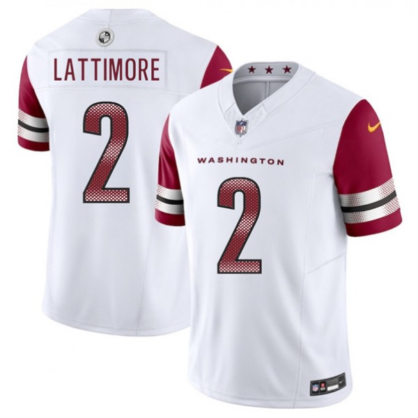 Washington Commanders #2 Marshon Lattimore White 2025 F.U.S.E. Vapor Limited Stitched Jersey