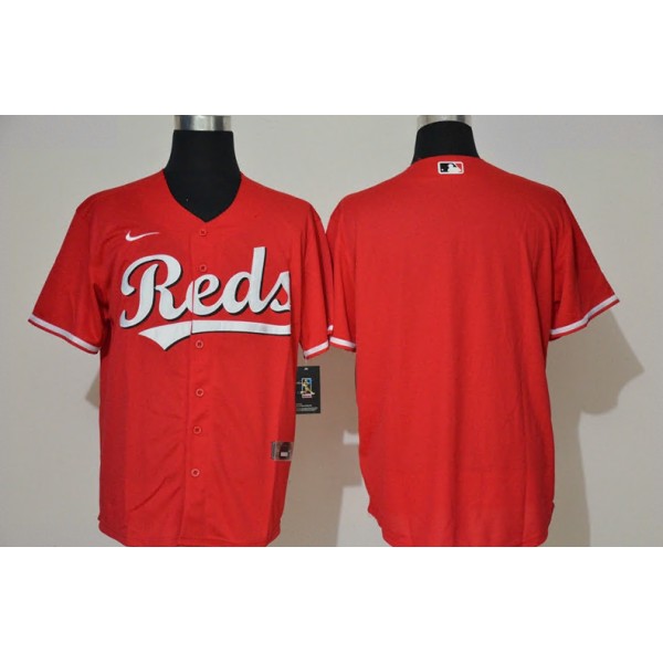 Cincinnati Reds Custom Red Cool Base Stitched Jersey