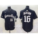 Kansas City Royals #16 Bo Jackson Black 'Gothic Crown Edition' Vapor Premier Limited Stitched Jersey