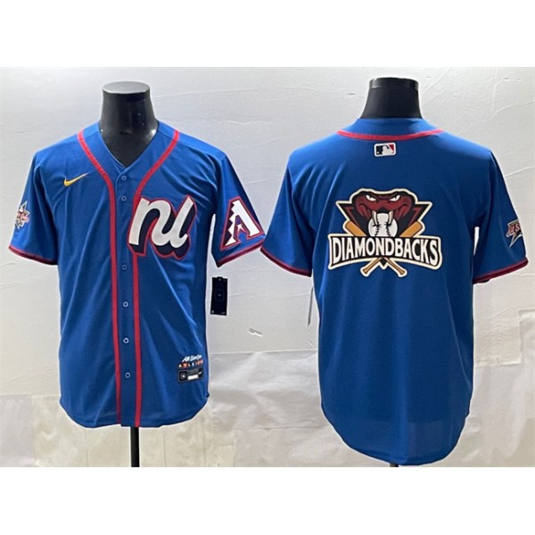National League Arizona Diamondbacks Team Big Logo Blue 2025 All-Star Edition Limited Stitched Jersey